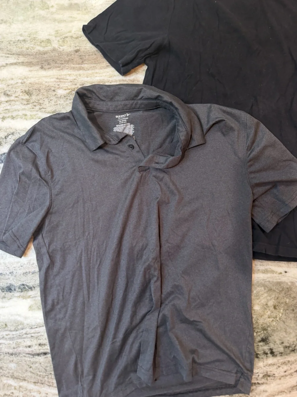 Old Navy Black Tee and Charcoal Polo - Boys' Casual Tops Size Youth XL (14-16)